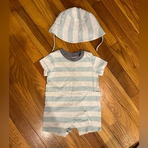 9 month romper 6-24M hat, little & Co. Line